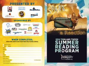 Tulsa Teen/Tween Summer Reading Program Registration