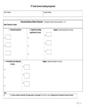 Advanced English 8 Summer Reading Assignment
