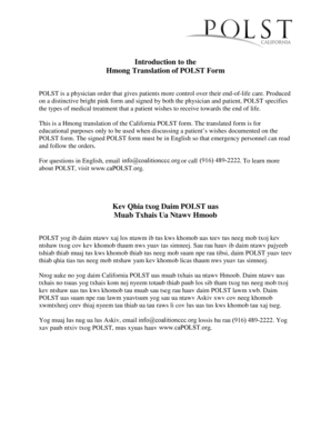 California POLST Form