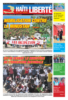 Formulaire d'abonnement Haiti Liberté