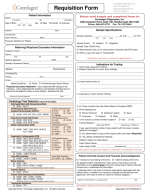 Patient Requisition Form