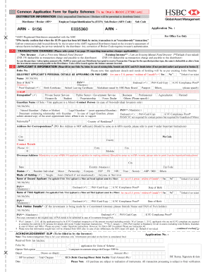 HSBC Mutual Fund Application Form