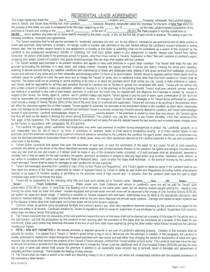 Residential Lease Agreement