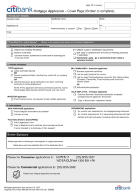 Mortgage Application Form