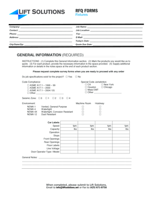 Request for Quote Form