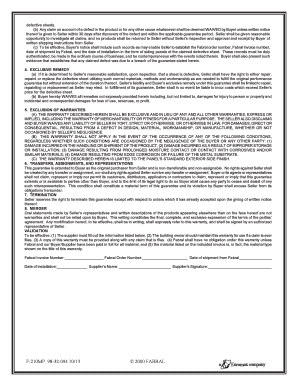 Fabral Paint Coating Warranty