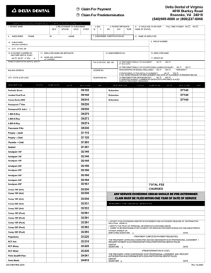 Delta Dental Virginia Claim For Payment