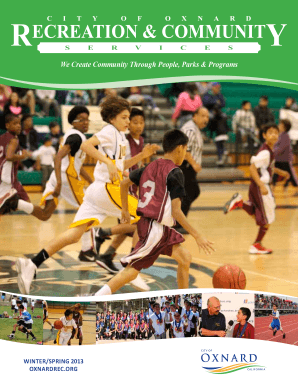 Oxnard Recreation Program Registration Form