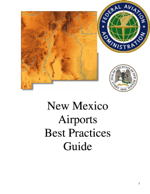 Fillable Online faa New Mexico Airports Best Practices Guide New Mexico 