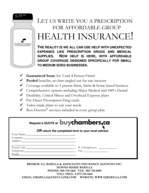 Health Insurance Quote Request Form