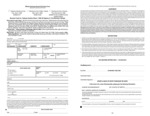 American Kennel Club Dog Show Entry Form