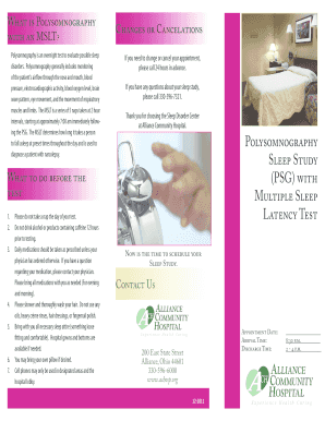 Polysomnography with MSLT