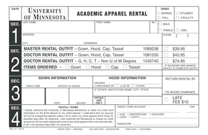 Rental form - University of Minnesota Bookstore - bookstores umn