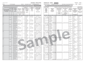 Nepal National Population Census 2011 Form