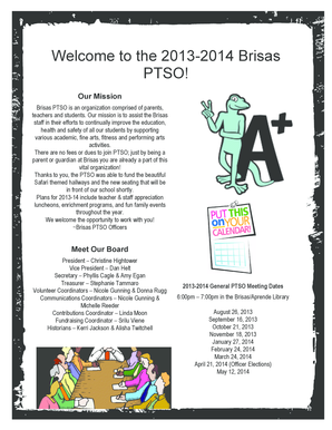 Welcome to the 2013-2014 Brisas PTSO - Kyrene School District - kyrene