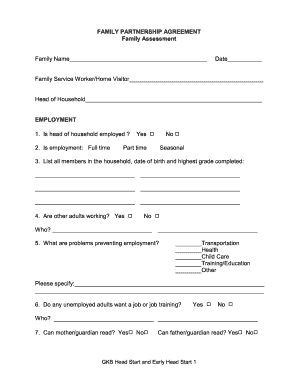 Family Partnership Agreement