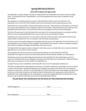 Mac Air Loan Agreement pdf 50634KB - Spring Hill School District - usd230