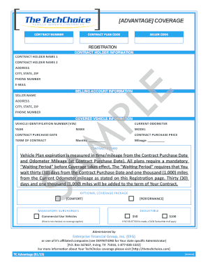 TC Advantage Vehicle Service Contract