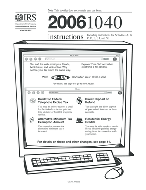 IRS Form 1040 Instructions