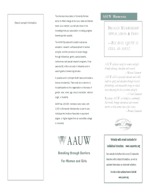 AAUW Minnesota Branch Membership Application