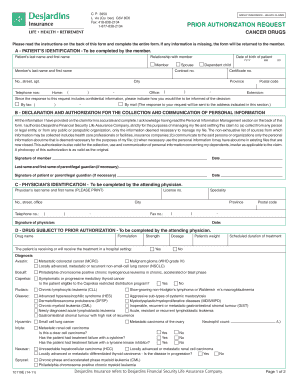 Group Insurance Health Claims Prior Authorization Request