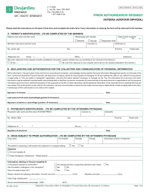 Demande d'autorisation préalable pour HEPSERA