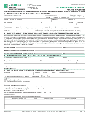 Demande d'autorisation préalable - THALOMID (THALIDOMIDE)
