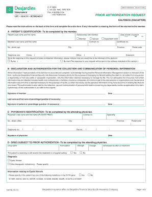 Demande d'autorisation préalable