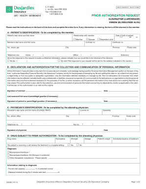 Formulaire de réclamation d'assurance collective - Santé