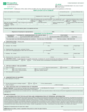 Group Insurance Life Claims Form