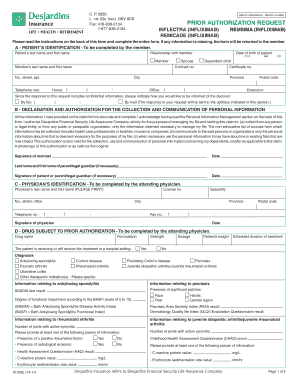 Demande d'autorisation préalable - Réclamations d'assurance collective - Santé