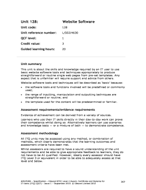 Website Software Assessment Form