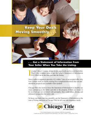 Seller Statement of Information Form