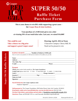 To purchase raffle tickets - blogs cooperhealth