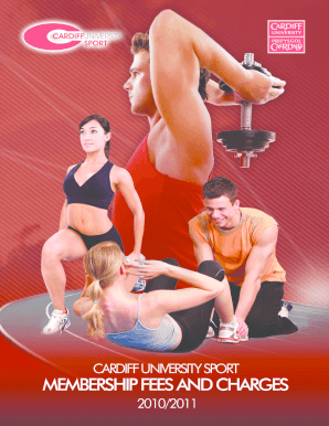 Cardiff University Sport Membership Application Form