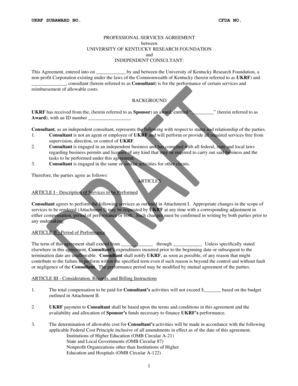 Professional Services Agreement