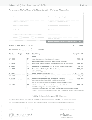 BESTELLUNG INTERNET