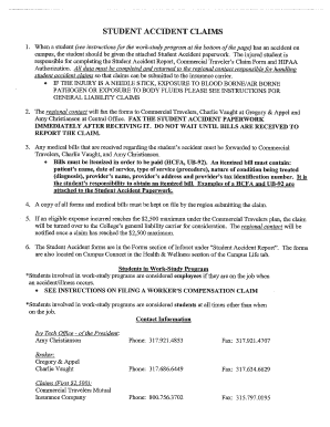 Student Accident Claim Form