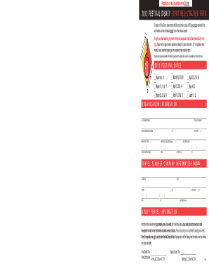 Festival Disney Event Registration Form