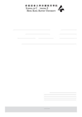 Application for Exemption