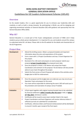 Guidelines for GE Event Funding Scheme. UniSA BACMM Form - ge hkbu edu