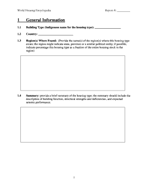 World Housing Encyclopedia Report