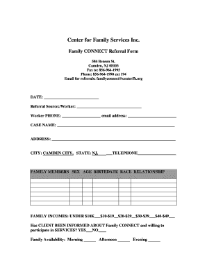 Family CONNECT Referral Form