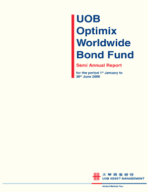 Fillable Online Uob United Global Portfolios United Global Dividend Balanced Fund Fax Email Print Pdffiller