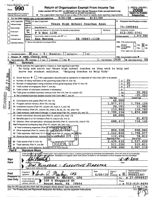 Form 990 Return of Organization Exempt From Income Tax
