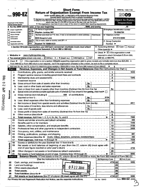 IRS Form 990-EZ