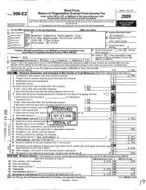 IRS Form 990-EZ