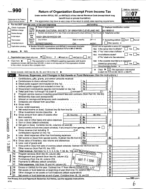 IRS Form 990 2007