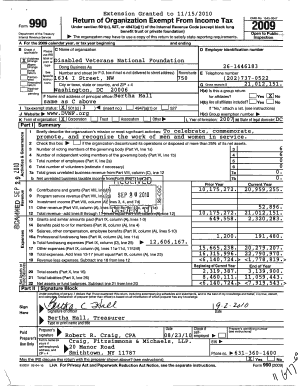 IRS Form 990 2009