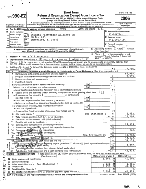 Form 990-EZ Tax Return